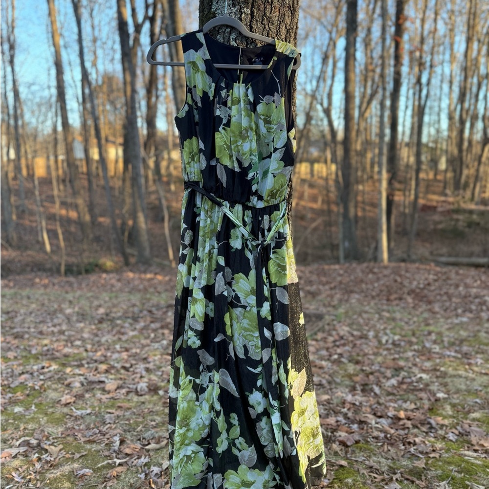 Floral Sleeveless Alexa B Nites Y2K Maxi Dress